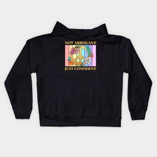 Not Arrogant Just Confident Kids Hoodie